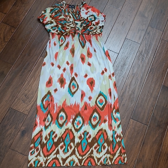 Mlle Gabrielle colorful maxi dress size 2X - Picture 1 of 11